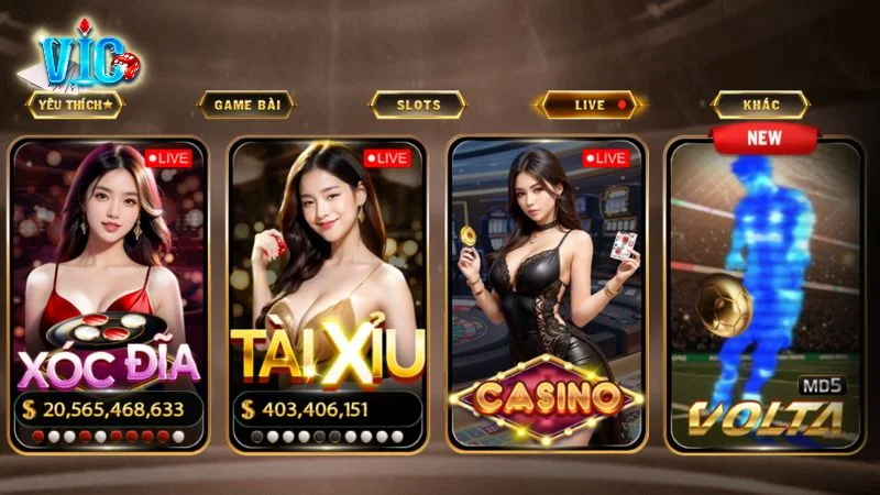 Cổng game liên kết và livestream trực tuyến các trò chơi từ sòng bài thật Á - Âu